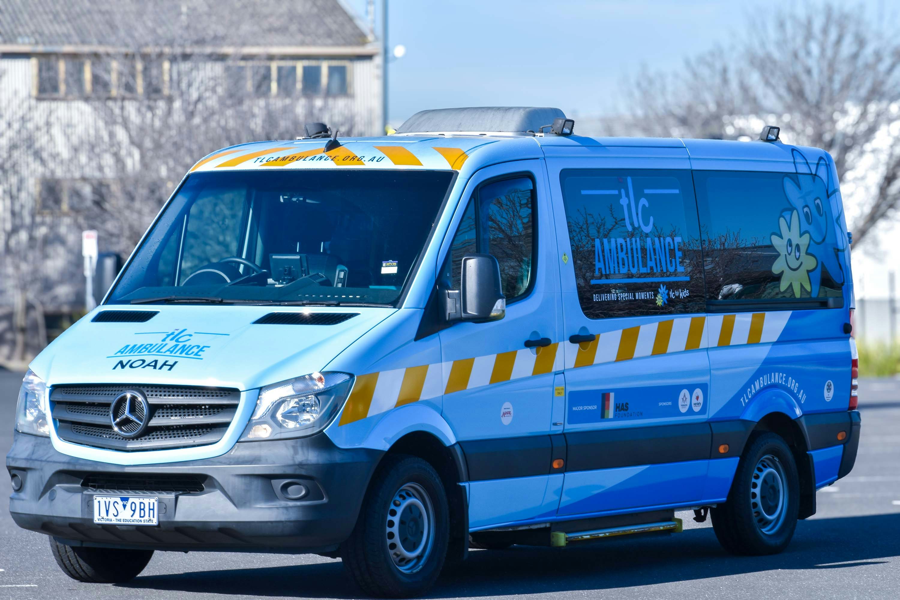 TLC Ambulance Noah has launched in South Australia to help sick children go to places precious to them.